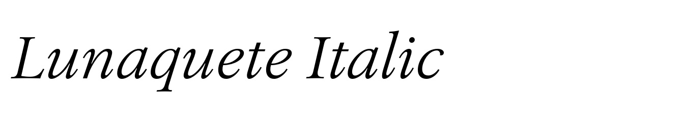 Lunaquete Italic